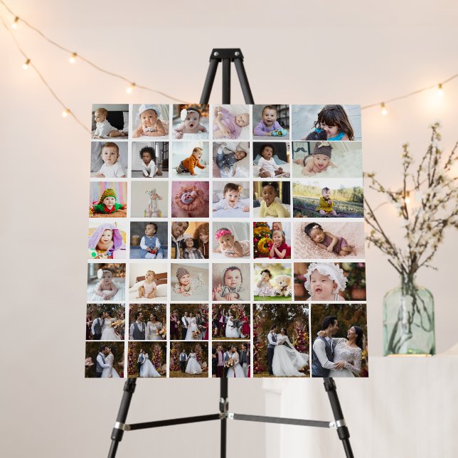 Design Your Own 40 Photo Collage Foam Board (In Situ (Stand))