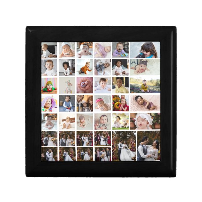 Design Your Own 40 Photo Collage Gift Box (Front)