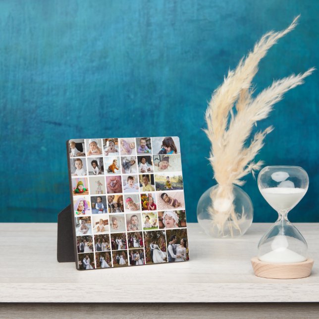 Design Your Own 40 Photo Collage Plaque (Insitu)