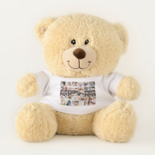 Design Your Own 40 Photo Collage Teddy Bear