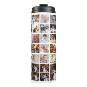Design Your Own 40 Photo Collage Thermal Tumbler