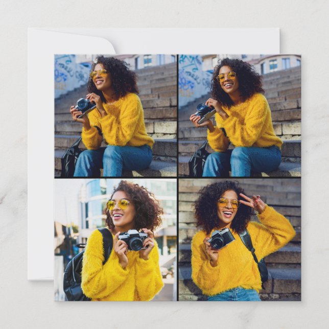 Design Your Own 4 Photo Collage (Front)