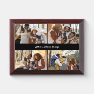 Design Your Own 4 Photo Collage Award Plaque