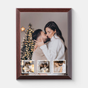 Design Your Own 4 Photo Collage Award Plaque