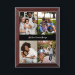 Design Your Own 4 Photo Collage Award Plaque<br><div class="desc">Customize your photography. You can make this custom product for special occasions like weddings,  birthdays,  Christmas,  Holidays,  Memorials,  Graduation,  Anniversaries and more. It can also be given as a gift to your best friend,  close friend,  family,  and relatives.</div>