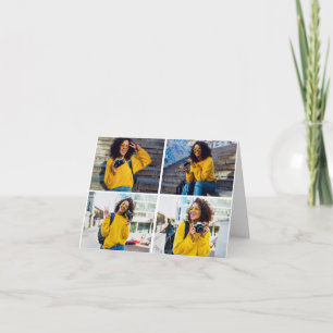 Design Your Own 4 Photo Collage Card