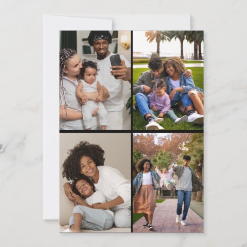 Design Your Own 4 Photo Collage Card