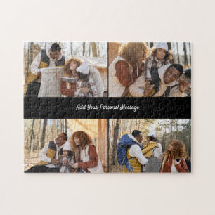 Design Your Own 4 Photo Collage Jigsaw Puzzle