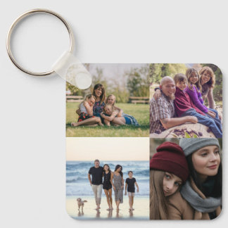 Design Your Own 4 Photo Collage Keychain