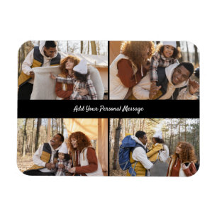 Design Your Own 4 Photo Collage Magnet