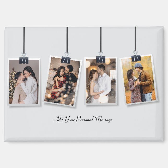 Design Your Own 4 Photo Collage Magnet (Front)
