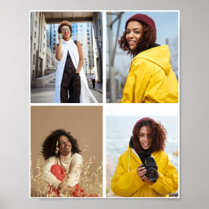 Design Your Own 4 Photo Collage Poster