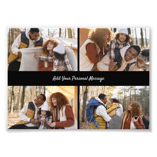 Design Your Own 4 Photo Collage Print (Front)