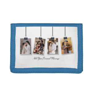 Design Your Own 4 Photo Collage Tri-fold Wallet