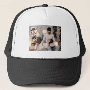 Design Your Own 4 Photo Collage Trucker Hat