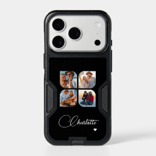 Design Your Own 4 Photo Personalized Name iPhone 17 Pro Case