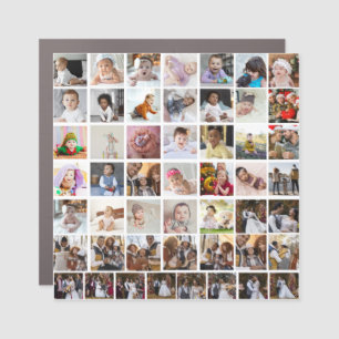 Design Your Own 50 Photo Collage Car Magnet