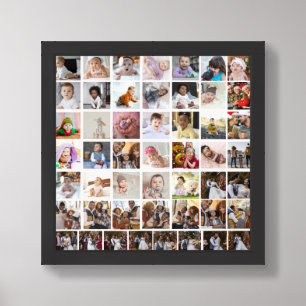Design Your Own 50 Photo Collage Framed Art