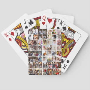 Design Your Own 50 Photo Collage Poker Cards