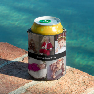 Design Your Own 5 Photo Collage Can Cooler