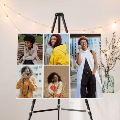 Design Your Own 5 Photo Collage Foam Board