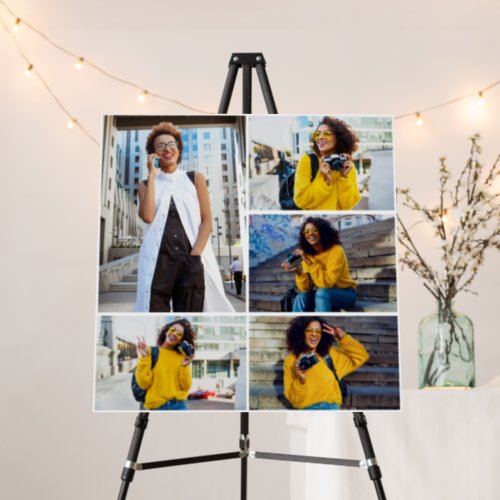 Design Your Own 5 Photo Collage Foam Board