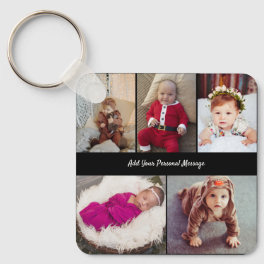 Design Your Own 5 Photo Collage Keychain
