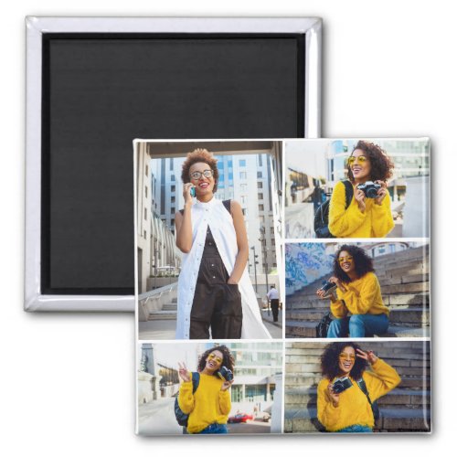 Design Your Own 5 Photo Collage Magnet