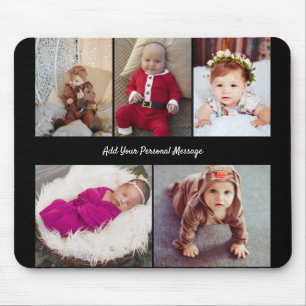 Design Your Own 5 Photo Collage Mouse Pad