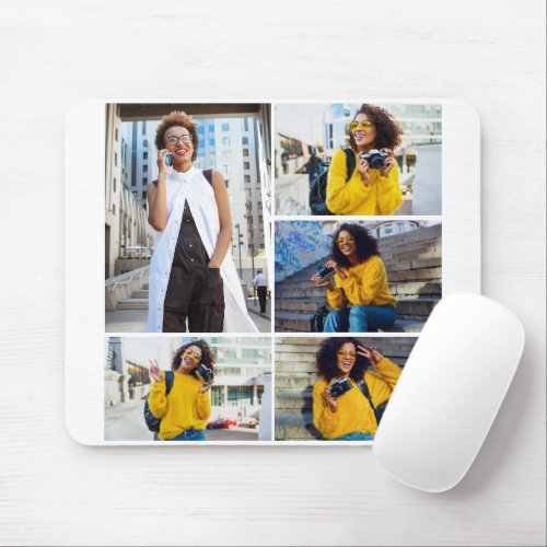 Design Your Own 5 Photo Collage Mouse Pad