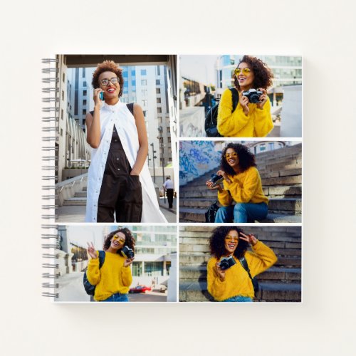 Design Your Own 5 Photo Collage Notebook
