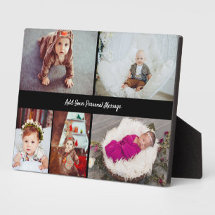 Design Your Own 5 Photo Collage Plaque