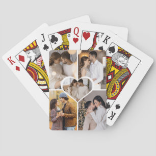 Design Your Own 5 Photo Collage Poker Cards