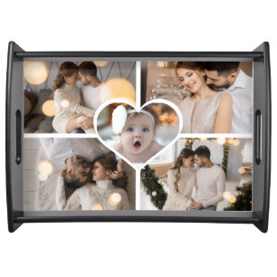 Design Your Own 5 Photo Collage Serving Tray