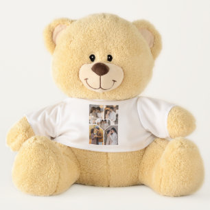 Design Your Own 5 Photo Collage Teddy Bear