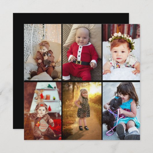 Design Your Own 6 Photo Collage (Front/Back)