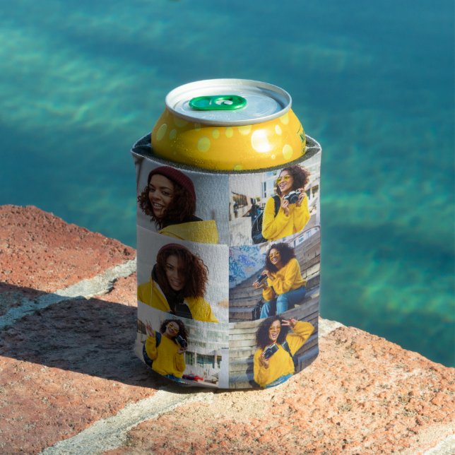 Design Your Own 6 Photo Collage Can Cooler (In Situ Pool)