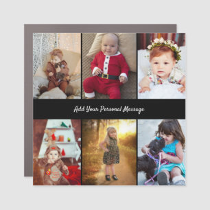 Design Your Own 6 Photo Collage Car Magnet