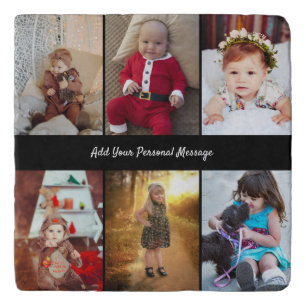 Design Your Own 6 Photo Collage Trivet