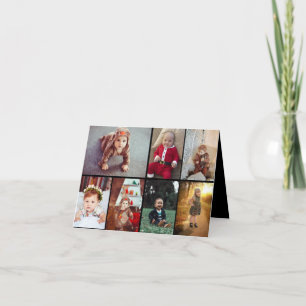 Design Your Own 7 Photo Collage Announcement