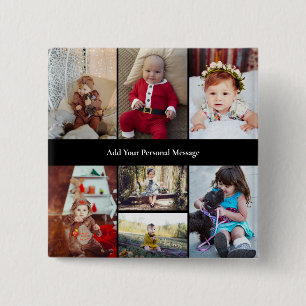 Design Your Own 7 Photo Collage Button