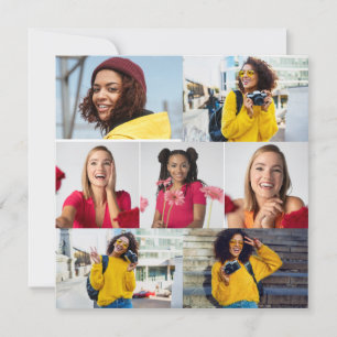 Design Your Own 7 Photo Collage Card