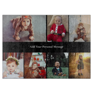 Design Your Own 7 Photo Collage Cutting Board