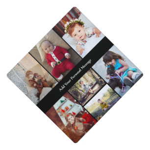 Design Your Own 7 Photo Collage Graduation Cap Topper
