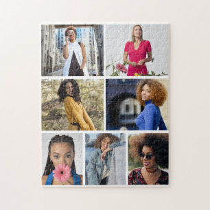 Design Your Own 7 Photo Collage Jigsaw Puzzle