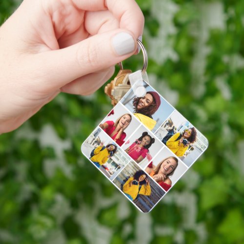 Design Your Own 7 Photo Collage Keychain