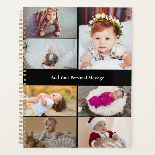 Design Your Own 7 Photo Collage Planner (Front)