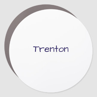 Design Your Own 7" x 7" Large Circle Car Magnet