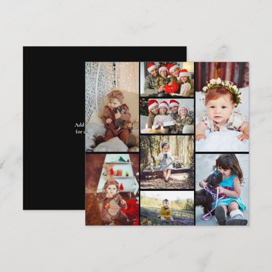 Design Your Own 8 Photo Collage (Front/Back)