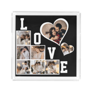 Design Your Own 8 Photo Collage Acrylic Tray